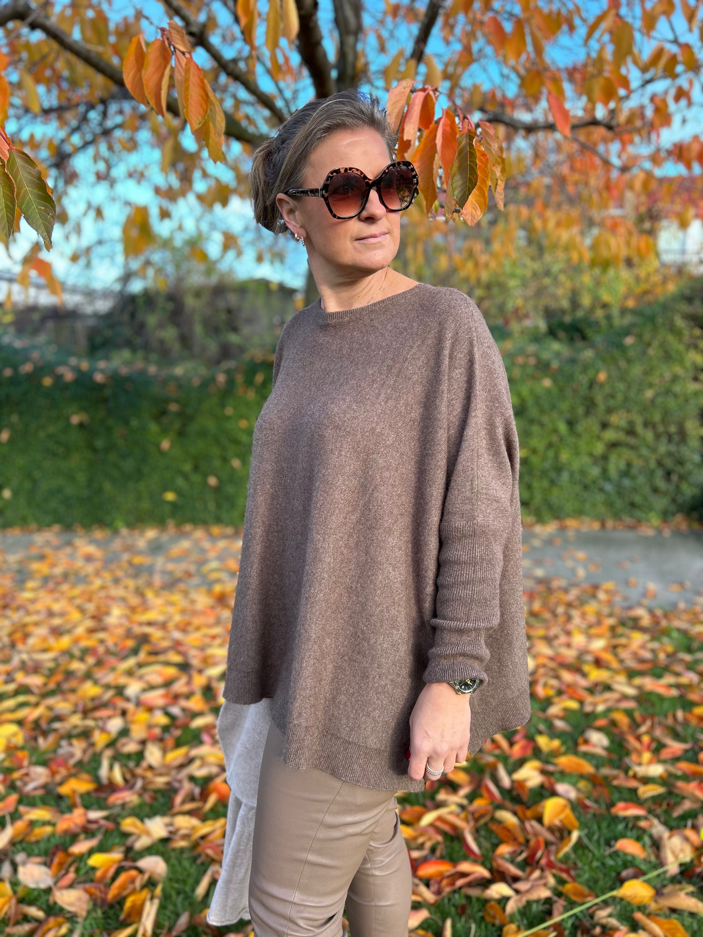 Cashmere Poncho Sweater