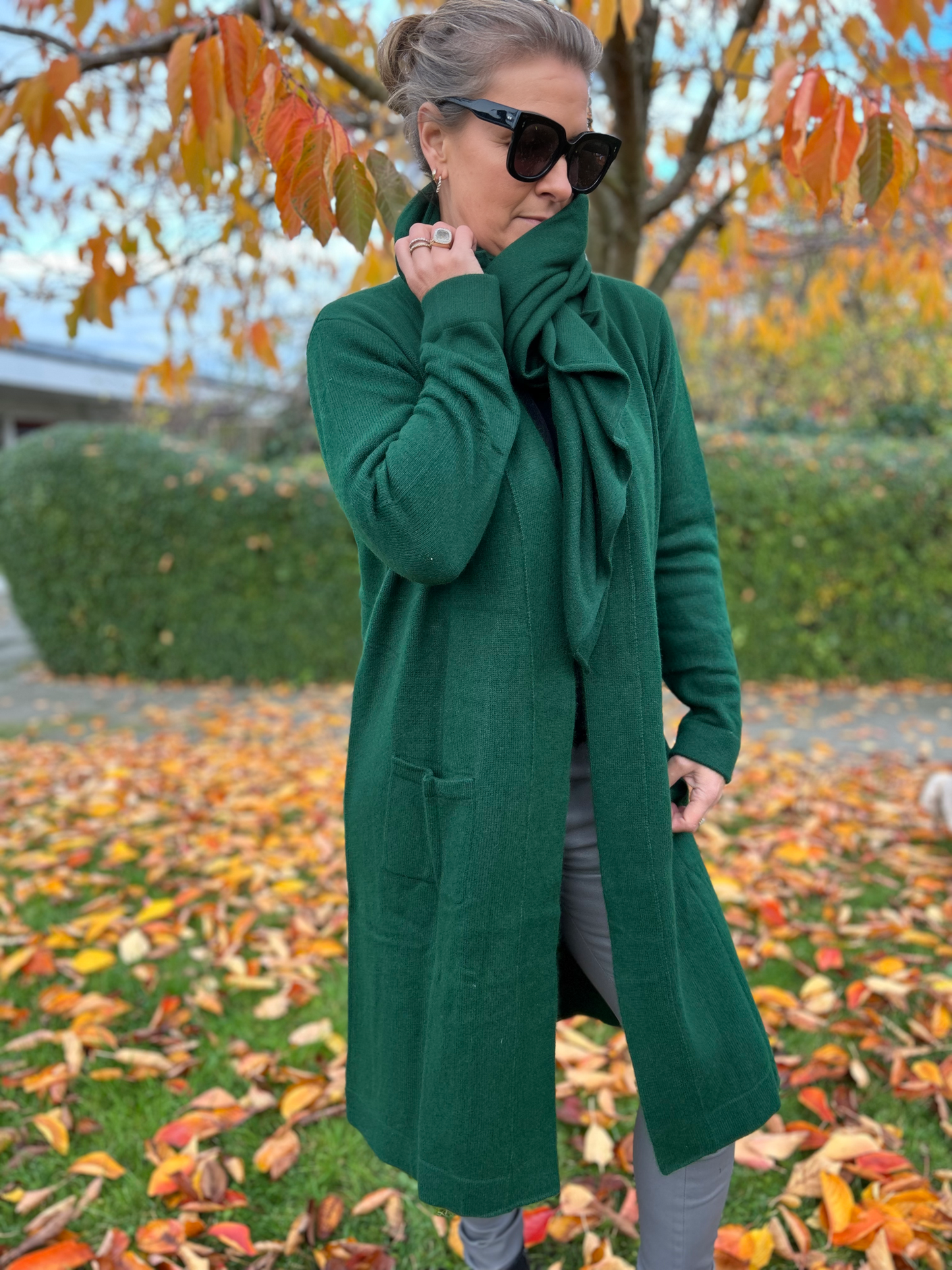 Terry dubble long robe