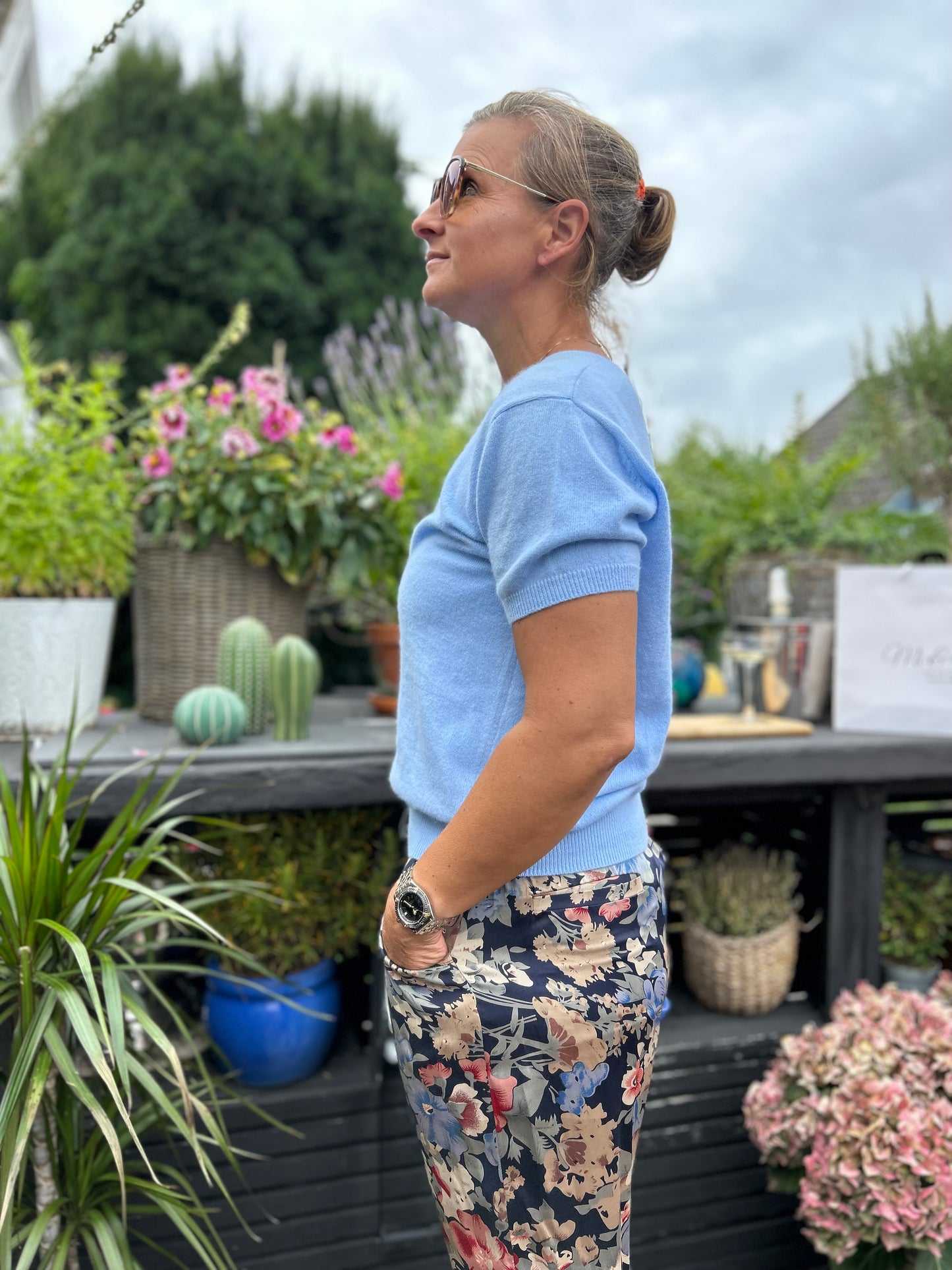 Cashmere Sweater - Clara Short Sleeve