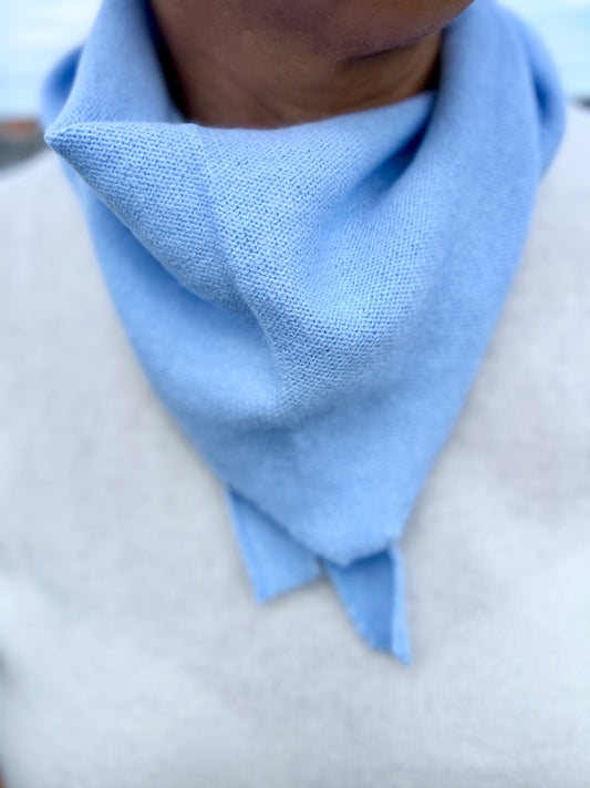 Ljusblå Cashmere scarf