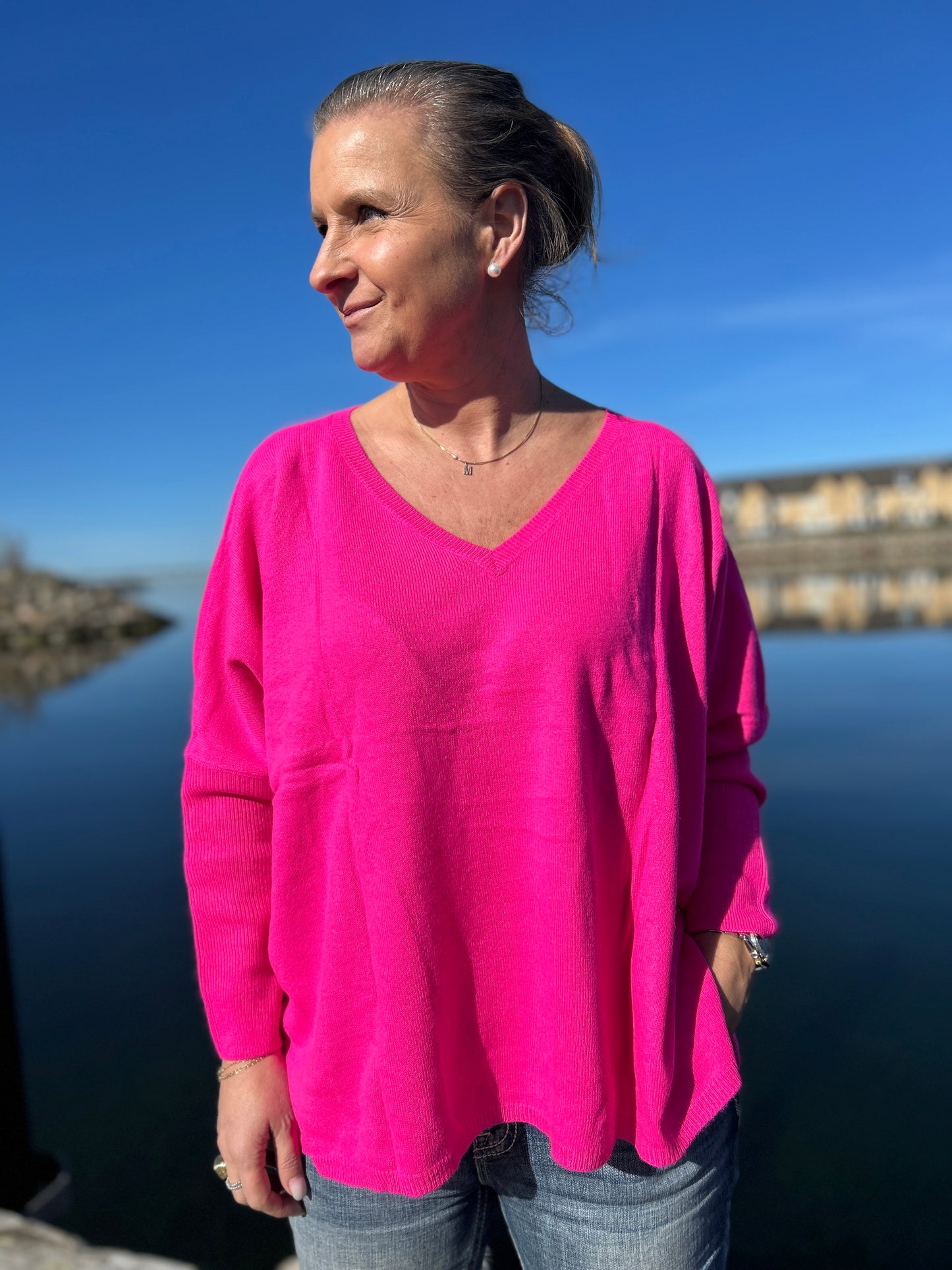 Cashmere Poncho Sweater V-Neck