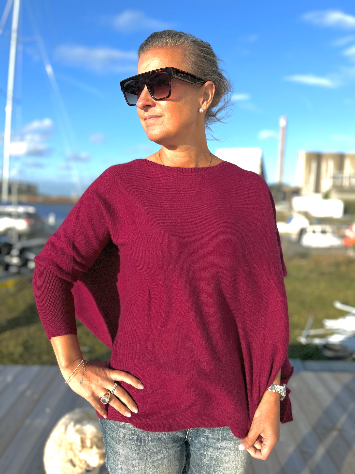 Cashmere Poncho Sweater