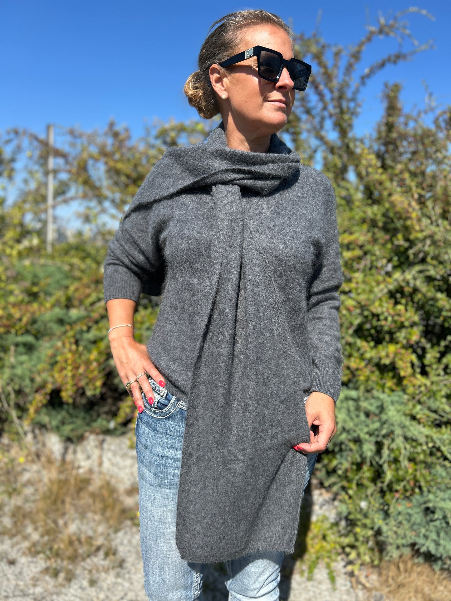 Nyhet! Borstad Halsduk kashmir – Madeleine