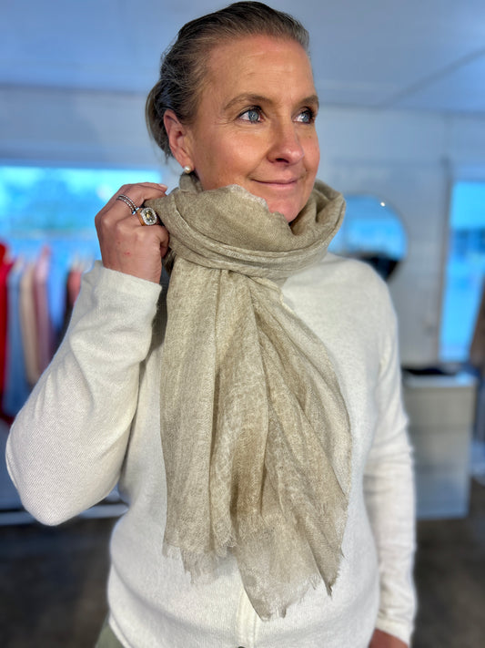 Tunn Scarf Dam - Beige