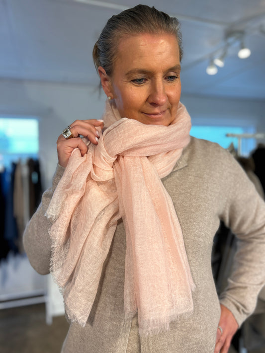 Tunn scarf dam - Ljusrosa