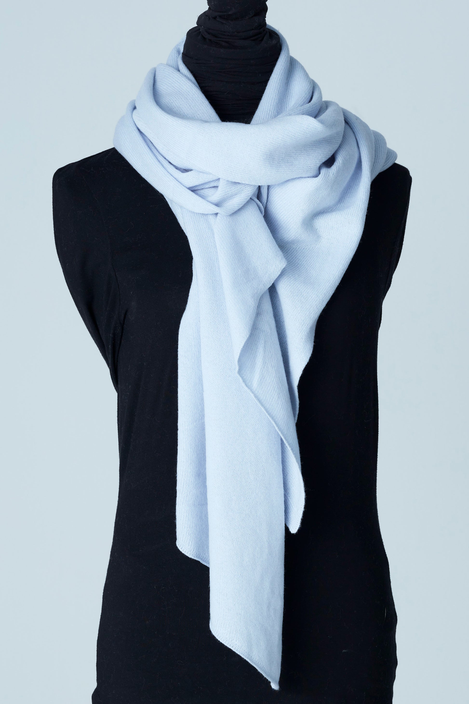 Light grey Classic big Scarf Cashmere