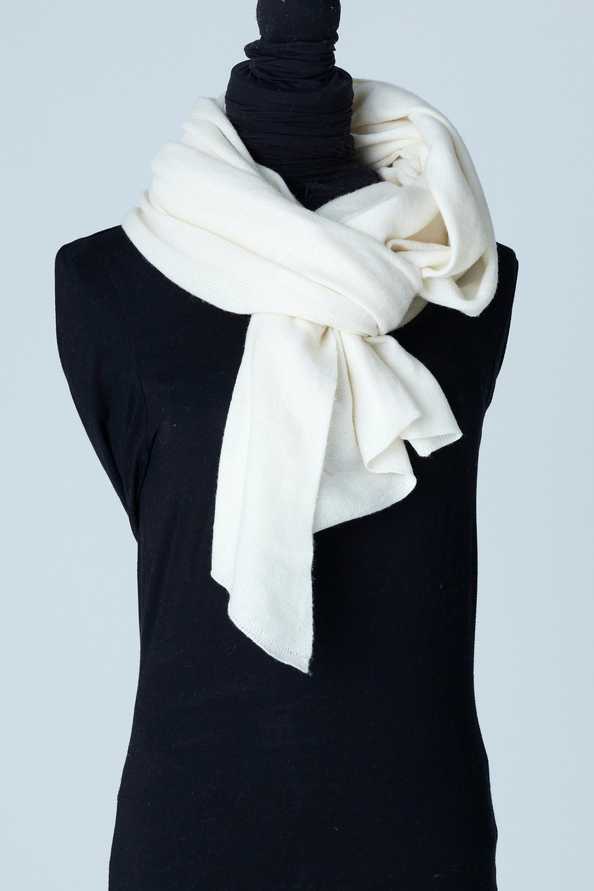 Color Offwhite Classic big Scarf Cashmere