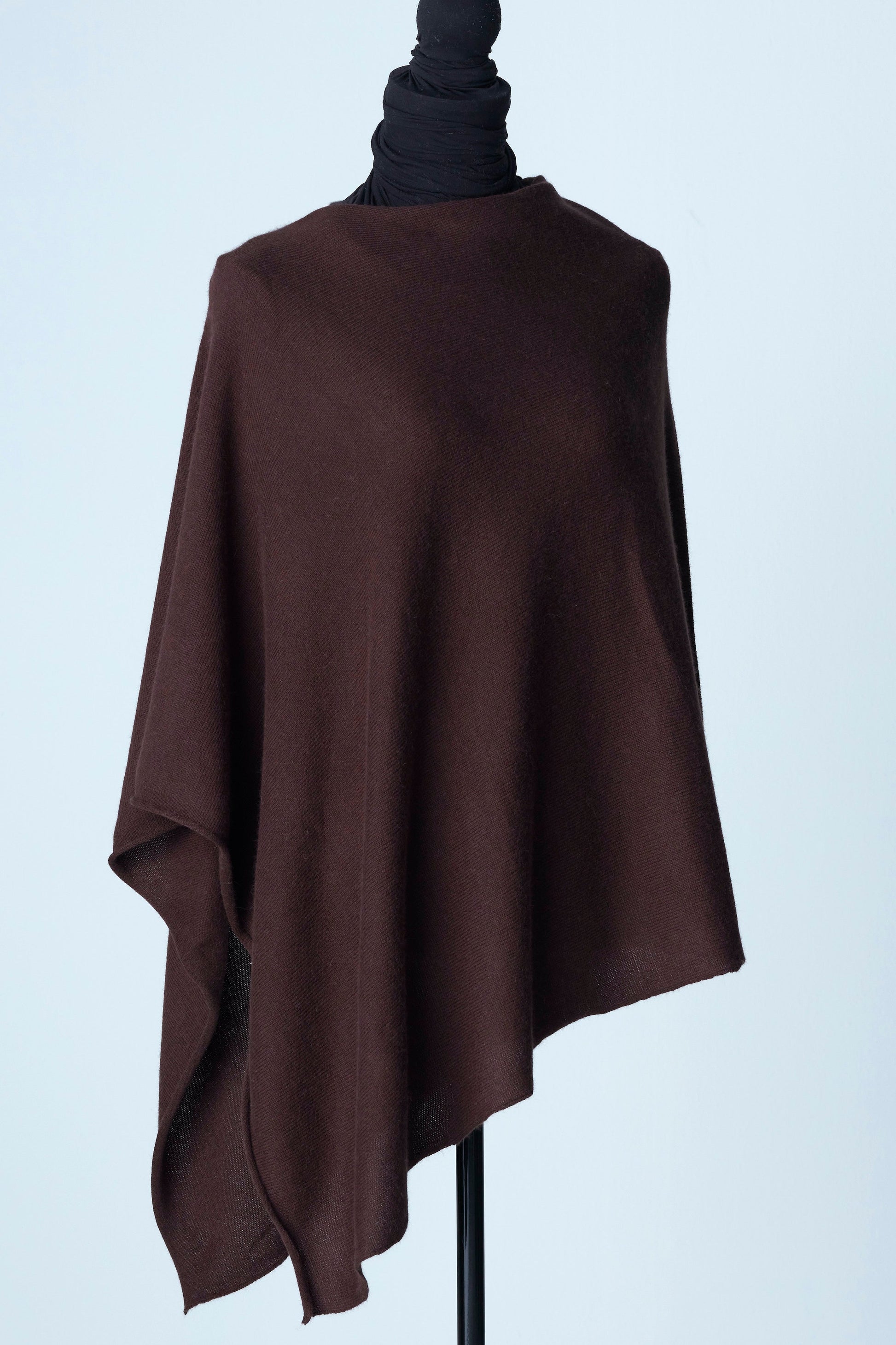 brown Poncho Cashmere