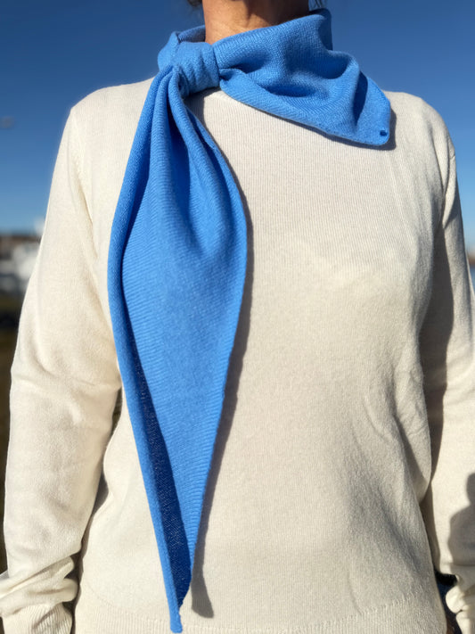 Blå mini scarf