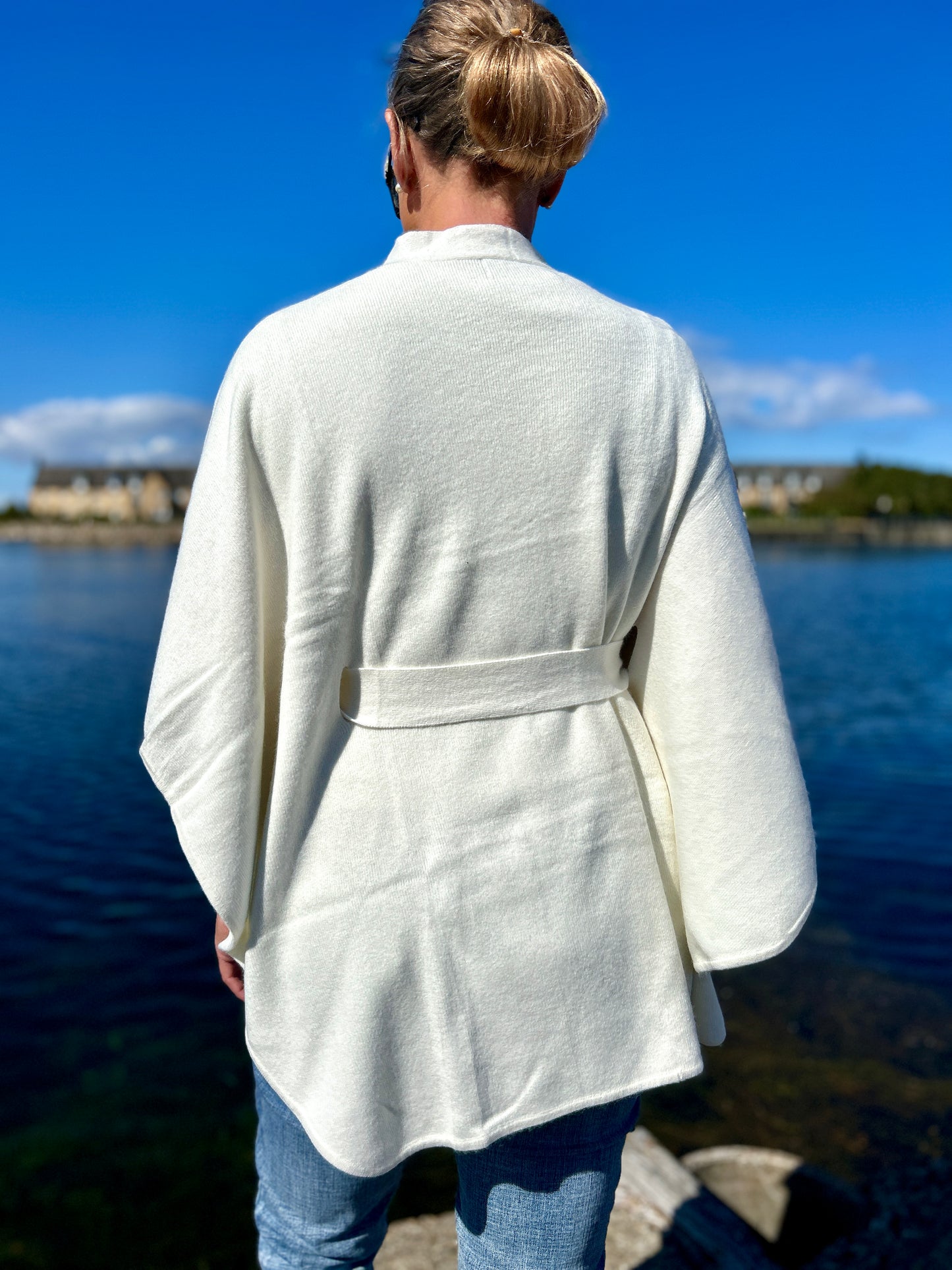 Poncho Cardigan med knytband - Lissy