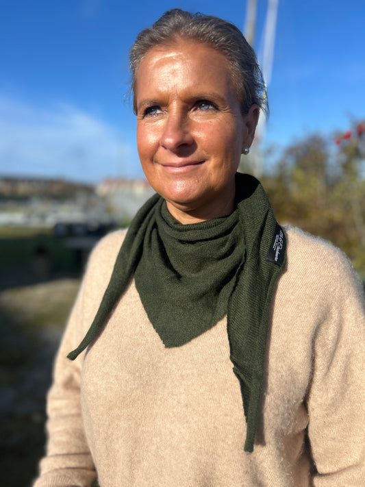 triangle scarf militärgrön