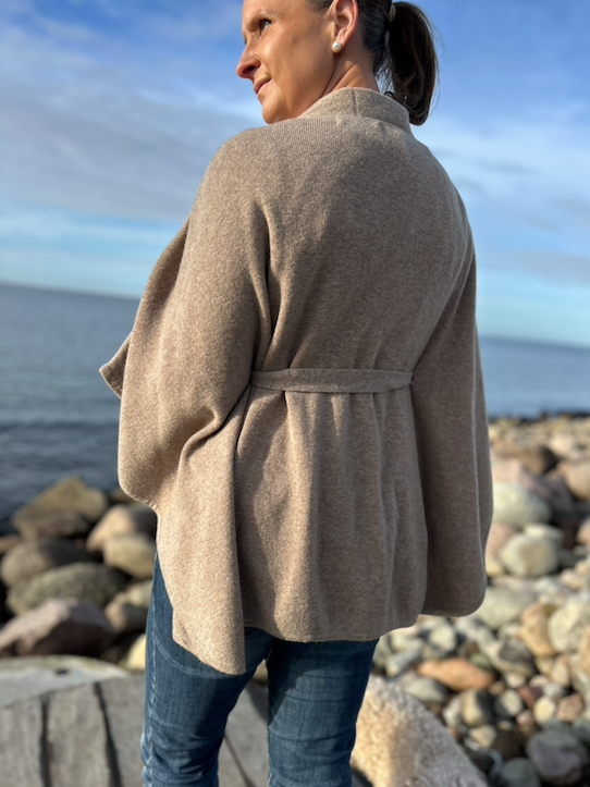 Poncho Cardigan med knytband - Lissy