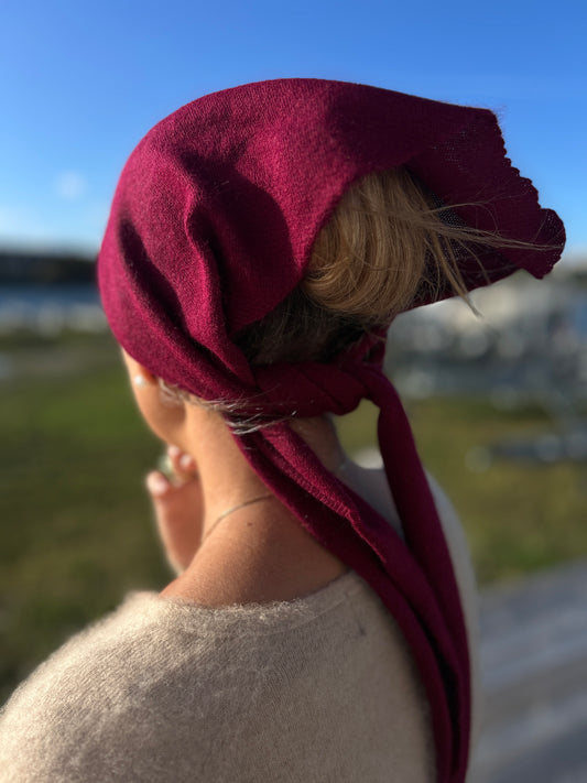 Scarf i Burgundy