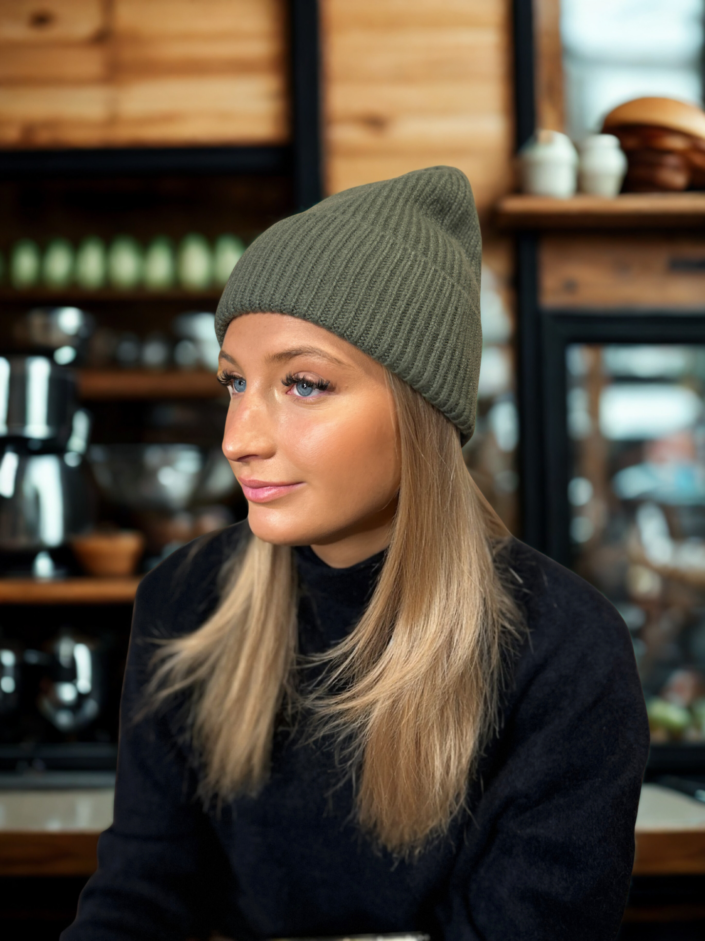 Nyhet! Kashmir Mössa - Ribbad