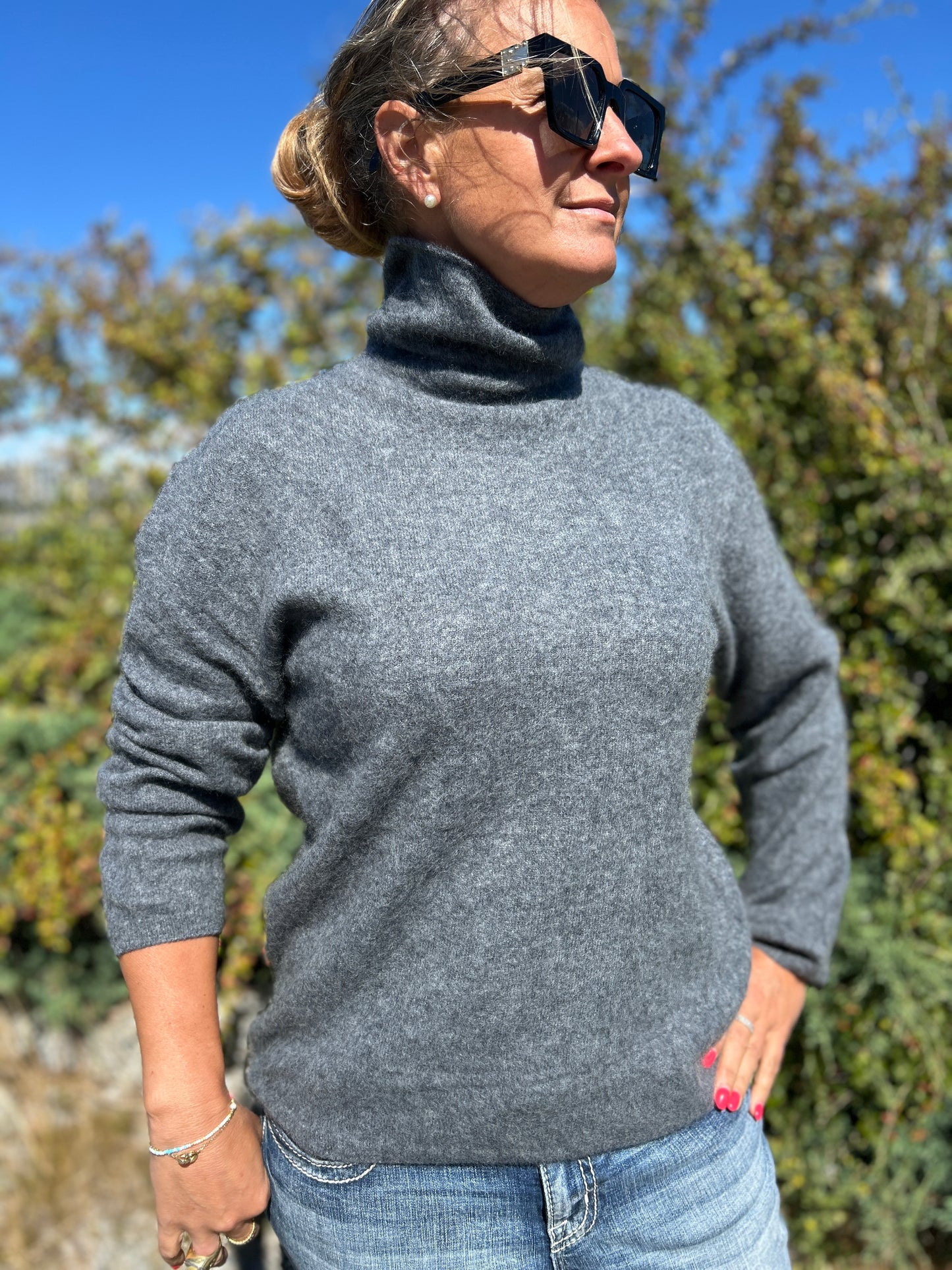 Nyhet! Borstad Kashmir polo –  Madeleine