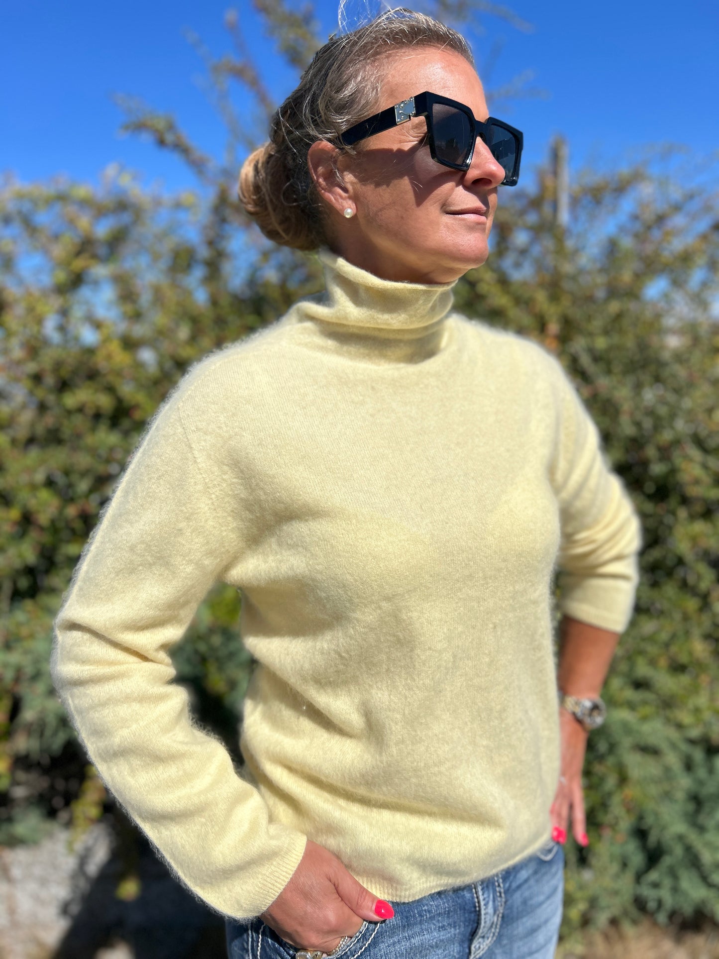 Nyhet! Borstad Kashmir polo –  Madeleine