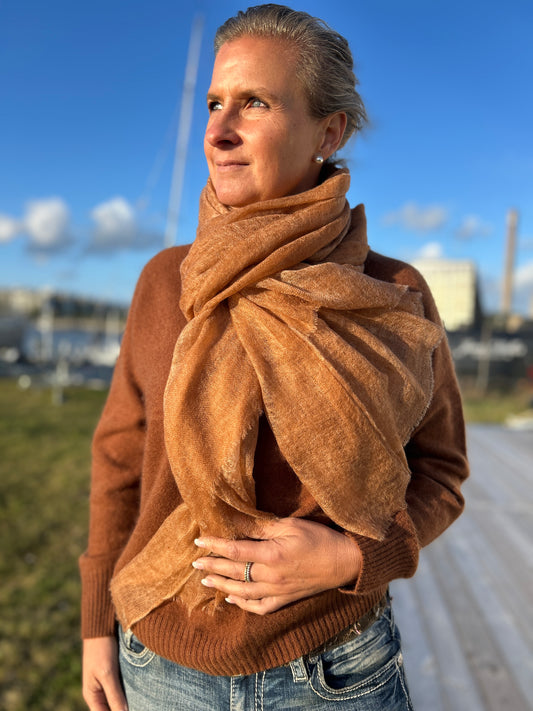 Konjaksbrun Scarf