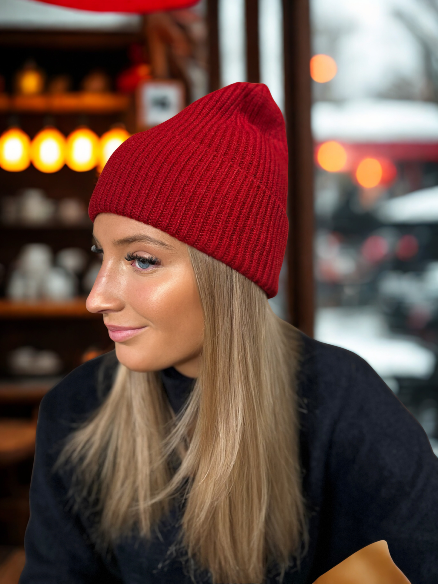 Nyhet! Kashmir Mössa - Ribbad