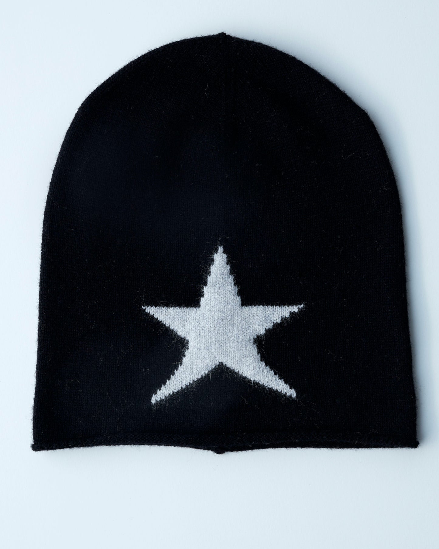 Black Hat with Star Cashmere